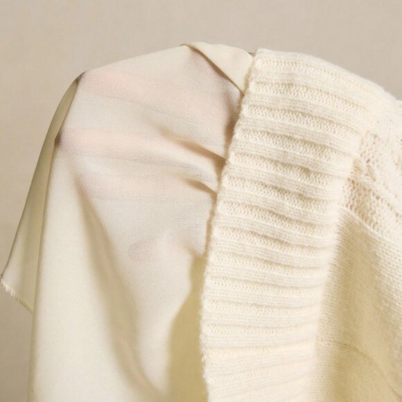 Brown Casual Women's Minimalist Long Sleeve Sweater Dress - Picture 7 of 7